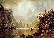 Albert Bierstadt In_the_Mountains oil on canvas